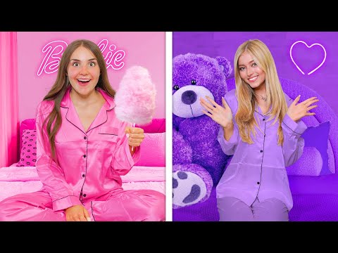 We Had A SECRET Sleepover But In ONE COLOR