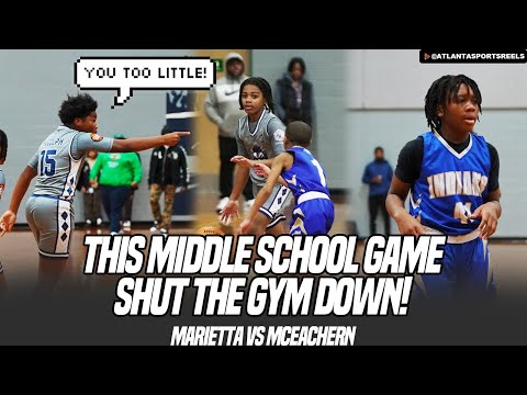 This middle school game was CRAZY! Marietta vs McEachern MS Highlights