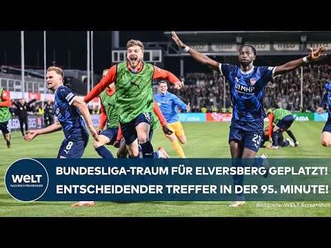 HERZSCHMERZ IN ELVERSBERG: Entscheidung in der 95. Minute! 1. FC Heidenheim bleibt Bundesligist!