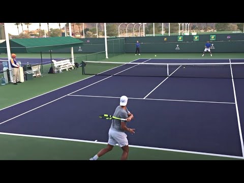 Rafael Nadal & Fernando Verdasco | IW Practice 3.12.16