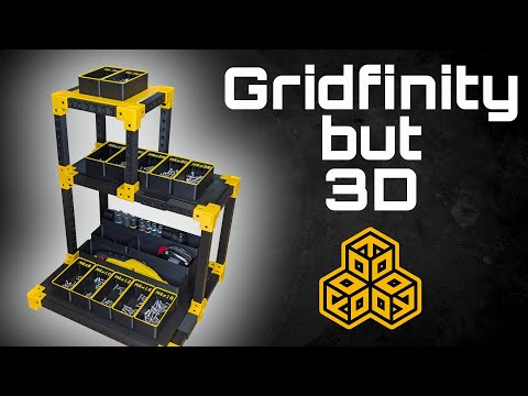 Never Run Out of Gridfinity Space: Print Your Own Modular Shelves!