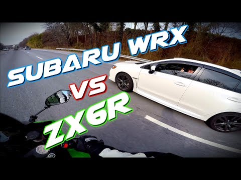 ZX6R VS Subaru WRX with No Quit!!!