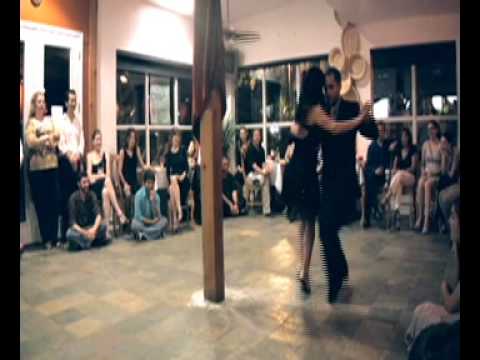  Silvina Valz  and  Oliver Kolker  are  dancing  to  a  milonga