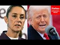 She S So Afraid Of The Cartel Trump Reacts To Sheinbaum Rejecting Troops Taking On Mexico Cartels