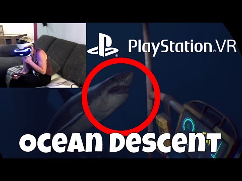 PS4 VR Worlds OCEAN DESCENT Shark Attack Lets Play Ocean Decent PS4 Virtual Reality