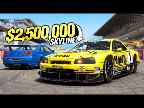 Gran Turismo 7 but I spent $2,500,000 on a Skyline Racecar