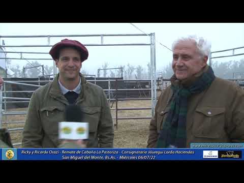 06-07-22-Ricky y Ricardo Orazi - Remate de Cabaña La Pastoriza -Consignataria Jáuregui Lorda
