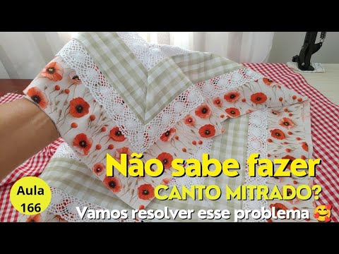 How to make a perfect MITERED CORNER @silribeiro.costuracriativa