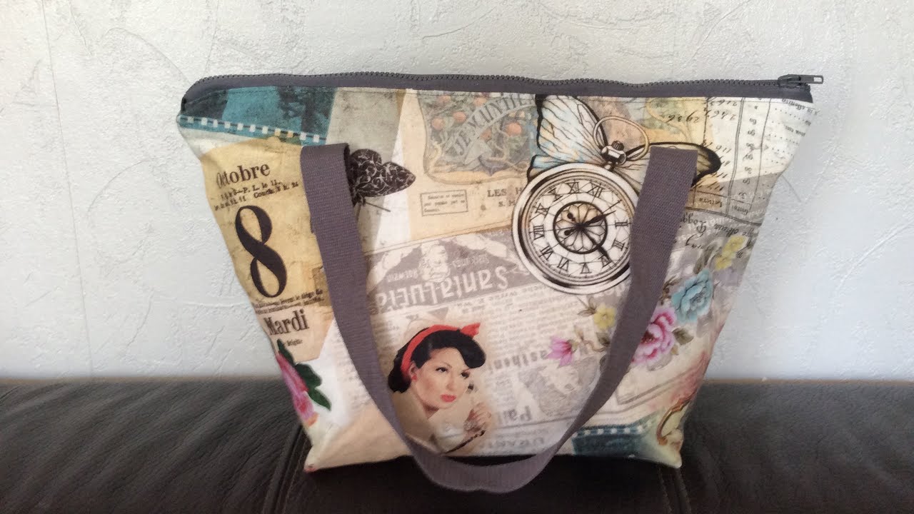 Tuto Sac Cabas a fermeture éclaire~Couture Stefellya