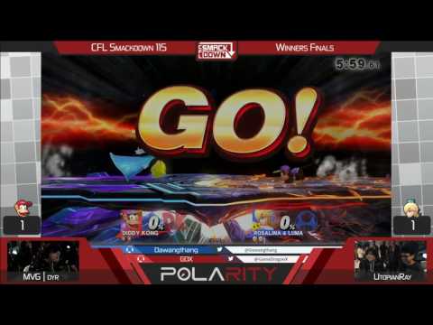 CFL Smackdown 115 WiiU - MVG Dyr (Diddy Kong) vs UtopianRay (Rosalina) - Winners Finals