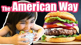 How to Eat a Burger the American way!