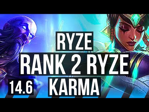 RYZE vs KARMA (MID) | Rank 2 Ryze, 11/3/11 | TR Challenger | 14.6