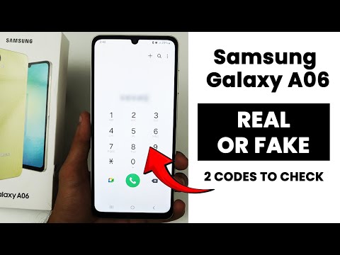 Two Codes to Check The Samsung Galaxy A06 Is Real or Not