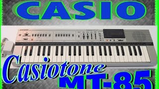 Video thumbnail for CASIO CasioTone MT 85 Electronic Keyboard Instrument Test Functions  (Goodwill Find) by MR. G