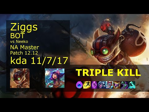 Rank 4 NA Ziggs Bot: Ziggs vs Neeko
