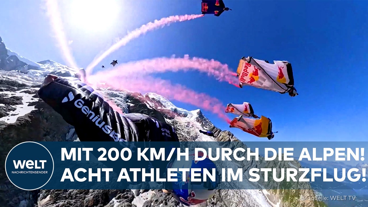 MONTBLANC: Der gefährlichste Flug der Welt? Wingsuit-Piloten stellen neuen Weltrekord auf!