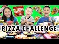 PIZZA CHALLENGE w  Tabasco Hot Sauce Jelly Beans (FUNnel V Family Fun)