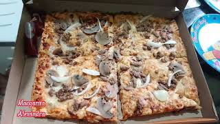 SANTINOS PIZZA | BBQ BEEF AND MUSHROOM | SM DOWNTOWN OLONGAPO | Margarita Alexandra