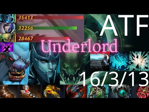 ATF Underlord vs Luna, Lina, Axe - Charge of Darkness, Pit of Malice, PA - dota2