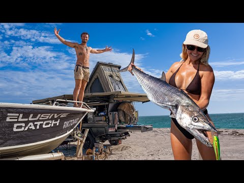 EPIC 3 Days Camping & Fishing on a Remote Beach in Australia - We Almost Lost Our Car!