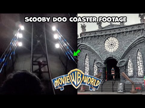 Scooby Doo Spooky Coaster POV Footage at Movie World (Next Generation)
