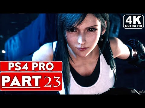 FINAL FANTASY 7 REMAKE Gameplay Walkthrough Part 23 FULL GAME [4K PS4 PRO] - No Commentary