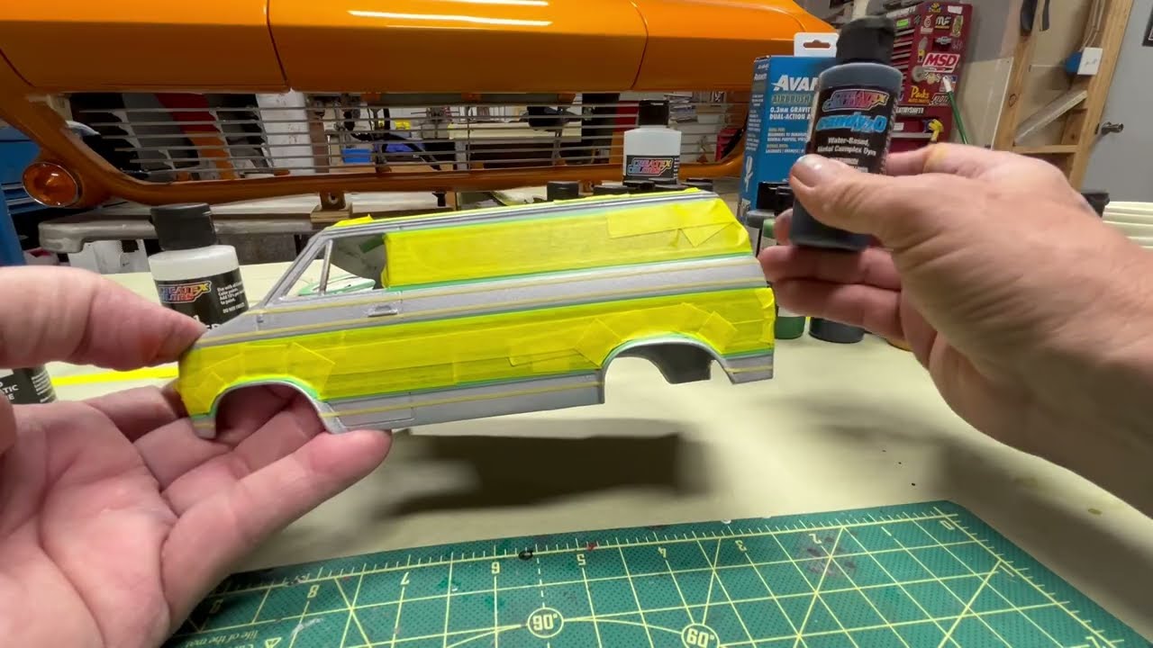 PART 2 Custom how too Paint 70s Chevy Van learn a few tips and Techniques in the Art of Custom Paint