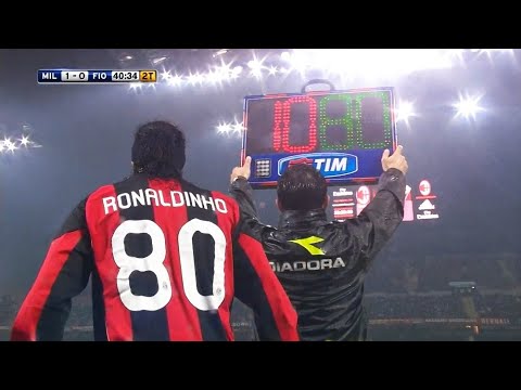 El día que Ronaldinho sustituyó y cambió el juego del Milan
