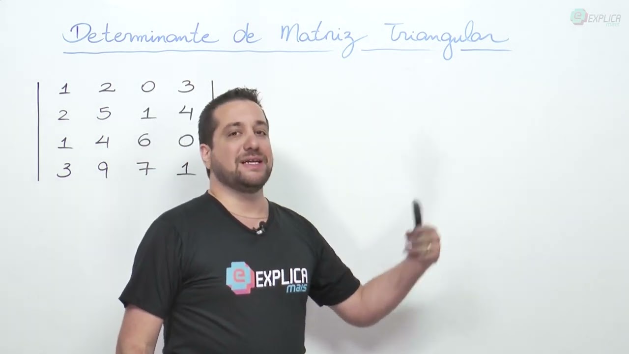 ÁLGEBRA LINEAR - DETERMINANTE DE MATRIZ TRIANGULAR | Prof. Raphael