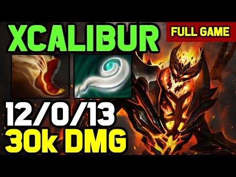 Xcalibur MID Shadow fiend MAGIC DAMAGE BUILD IMBA BURST