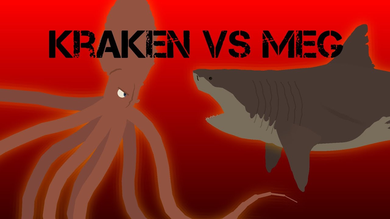 Kraken vs Megalodon Fight: Stick Nodes Animation