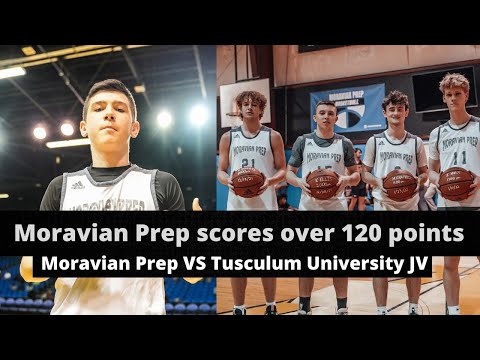 Moravian Prep scores 120 points against a COLLEGE TEAM 😳 | Moravian Prep vs. Tusculum University JV