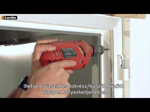 CanDo PVC bejárati ajtó beépítés