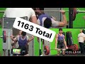 1163 Total In My First Power Lifting Meet! All Lifts Shown