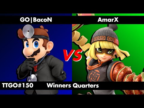 TTGO #150 Winners Quarters - BacoN (Dr. Mario) vs AmarX (Min Min) SSBU Smash Ultimate