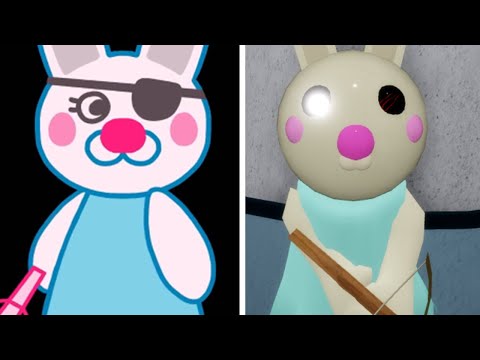 ROBLOX PIGGY NON INFECTED BUNNY ALL animation JUMPSCARES COMPARISON SIDE BY SIDE