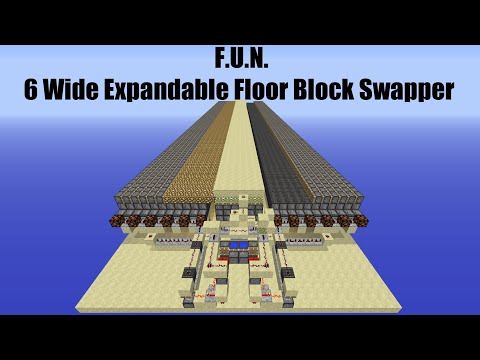Minecraft F U N 6 Wide Expandable Floor Block Swapper Minecraft Map