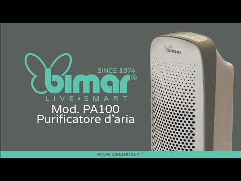 Bimar Purificatore d Aria 44W Con 2 Filtri e UV Antibatteri Bimar PA100 