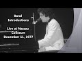 Band Introductions - Billy Joel Live at Nassau Coliseum (12-11-1977)