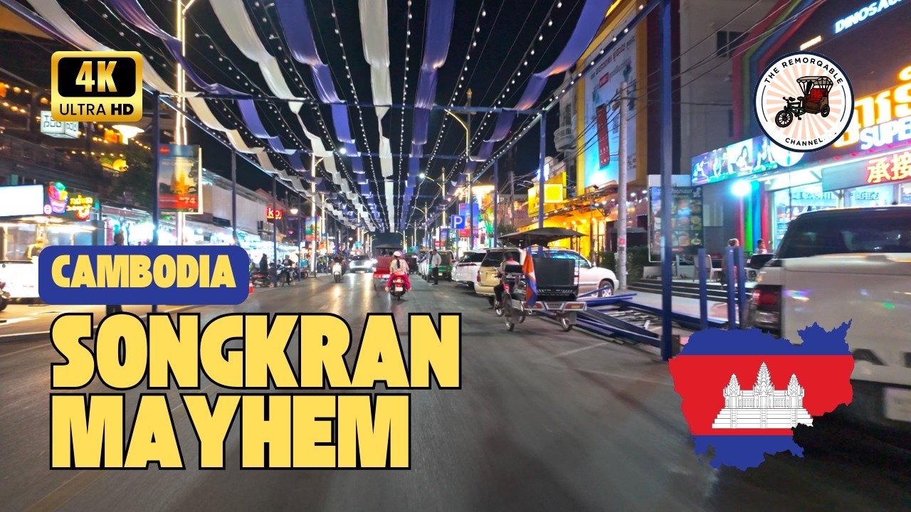 🇰🇭💦 [4k Ultra HD] Songkran Mayhem Siem Reap 2025