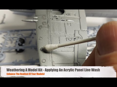 Weathering A Model Kit - Applying A Panel Line Wash