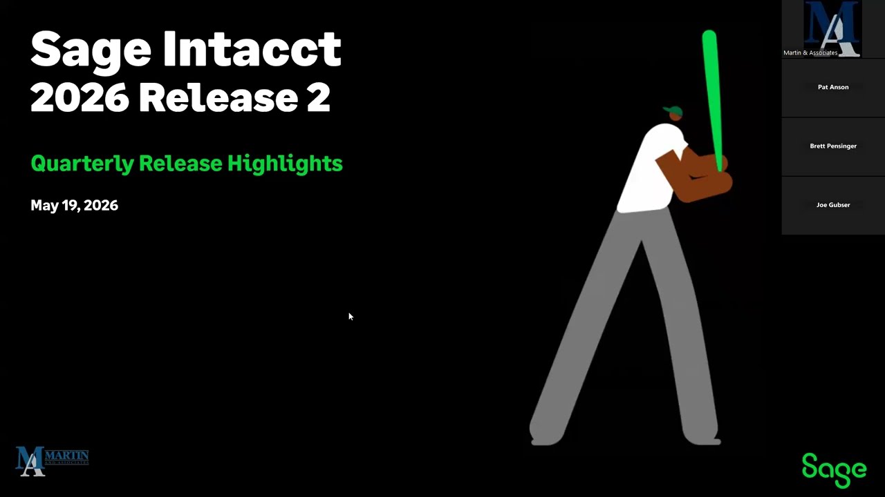 Sage Intacct 2026 Release 2