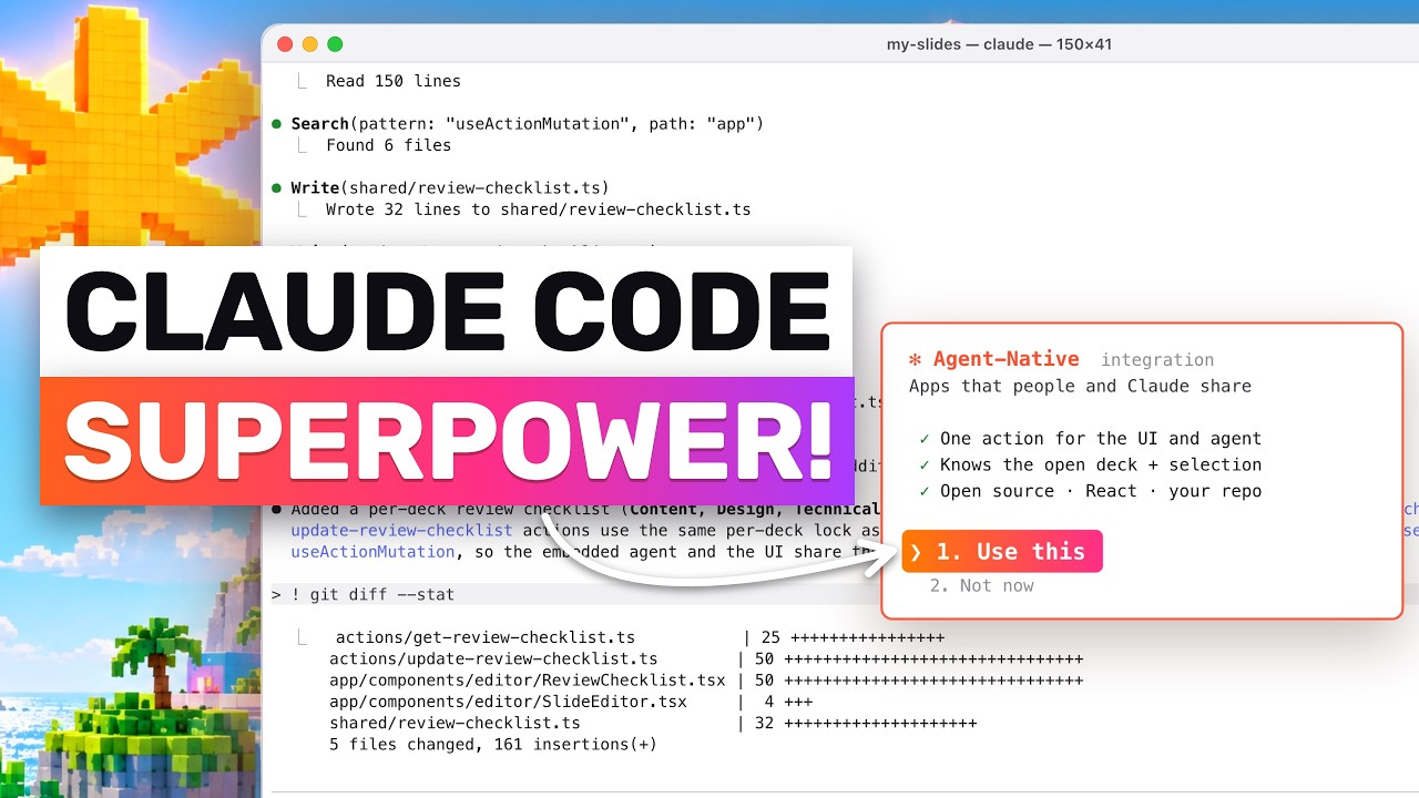 Agent-Native + Claude Code: Finally! Apps Your AI Agent Can Actually Work In (Open Source)