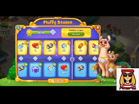 Fluffy Season Unlock Stage 12~ Gardenscapes Level 3880-3886