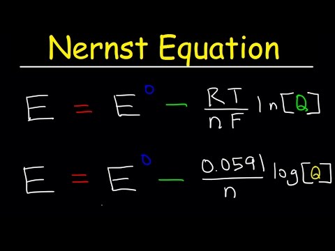 Nernst-Gleichung erklärt, Elektrochemie, Beispielprobleme, pH-Wert, Chemie, Galvanische Zelle