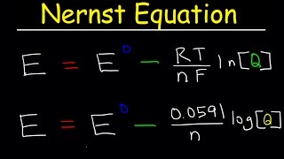 Nernst Equation Explained, Electrochemistry, Example Problems, pH, Chemistry, Galvanic Cell