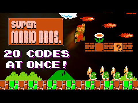 20 Super Mario Game Genie Codes at Once! 😎