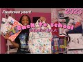 BACK TO SCHOOL SUPPLIES HAUL Freshman Year 2023