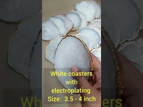 eshoppee  coaster Agate Stone for Table Ware for Decoration