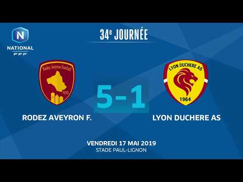 34e J. National | Rodez AF - Lyon Duchère AS (5-1)
